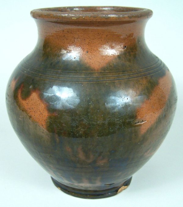 Greene County, Tennessee redware jar attrib. Haun