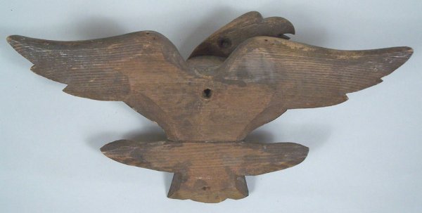 Folk art carved eagle, found in East Tennessee - 2