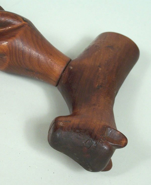 Folk art carved cane, Washington County, Tennessee - 2