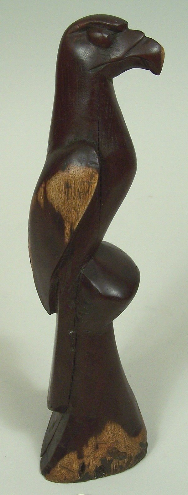 Cherokee hawk carving by Going Back Chiltosky, NC