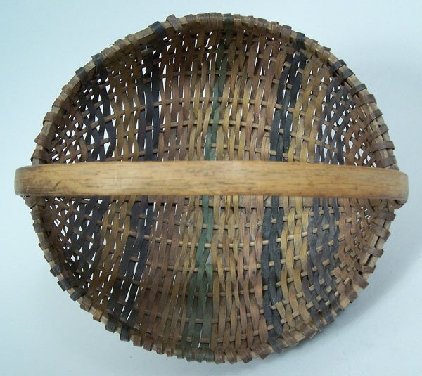 Split oak basket with handle, Southern Appalachian - 2