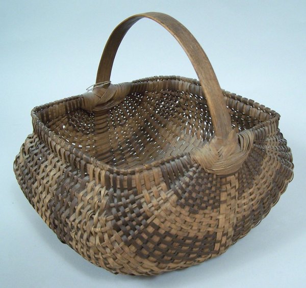 Split oak carrying basket, Southern Appalachian