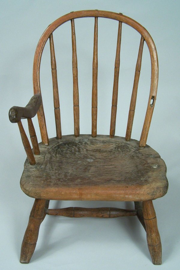 Rare East Tennessee child's windsor chair - 3