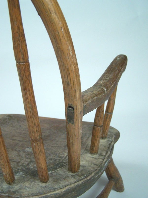 Rare East Tennessee child's windsor chair - 5