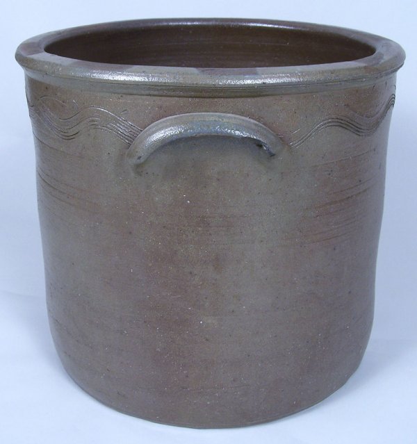 East Tennessee stoneware crock, attrib. Decker - 3