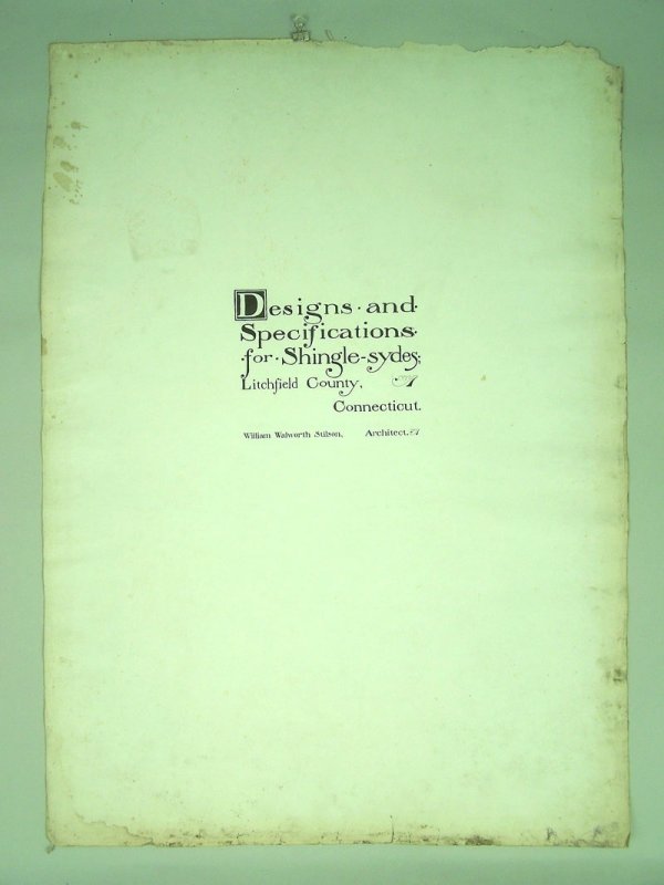 Walworth Stilson architectural house watercolors