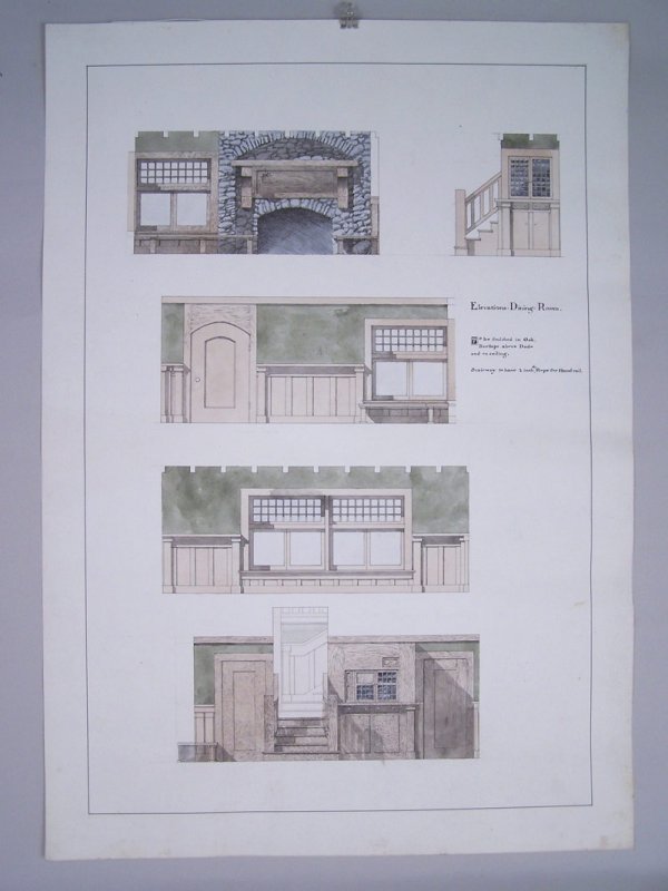 Walworth Stilson architectural house watercolors - 6