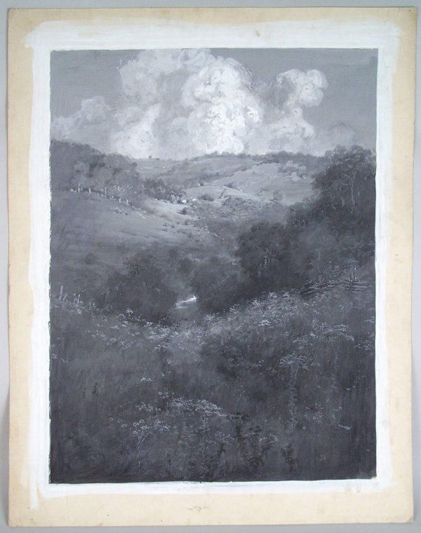 Landscape of rolling hills by Walworth Stilson - 2