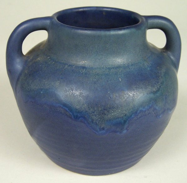 Newcomb art pottery vase with handles
