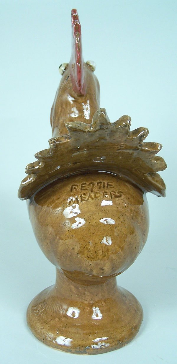 Southern folk pottery rooster by Reggie Meaders, G - 3