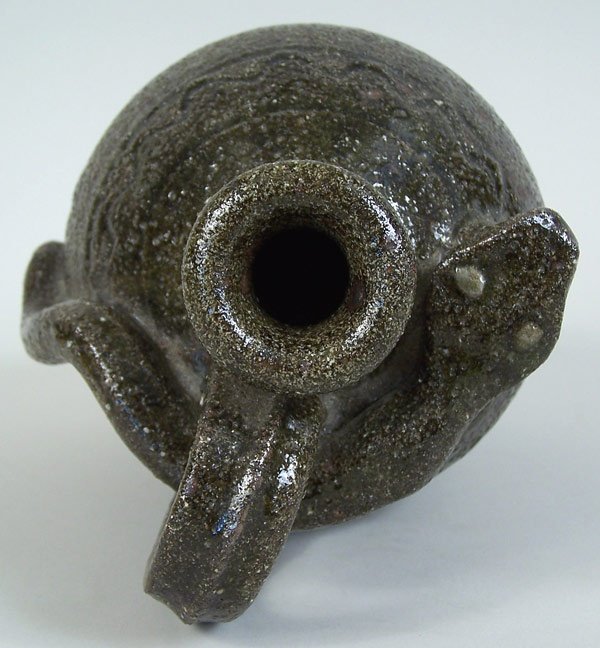 Southern folk pottery snake jug, B B Craig - 3