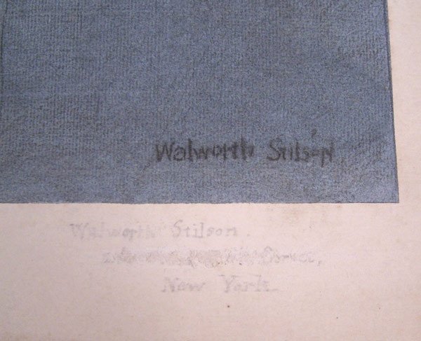 Walworth Stilson landscape, gouache and charcoal - 3