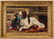 American School, O/C, Cat and Dog Painting