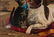 American School, O/C, Cat and Dog Painting - 5