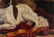 American School, O/C, Cat and Dog Painting - 6
