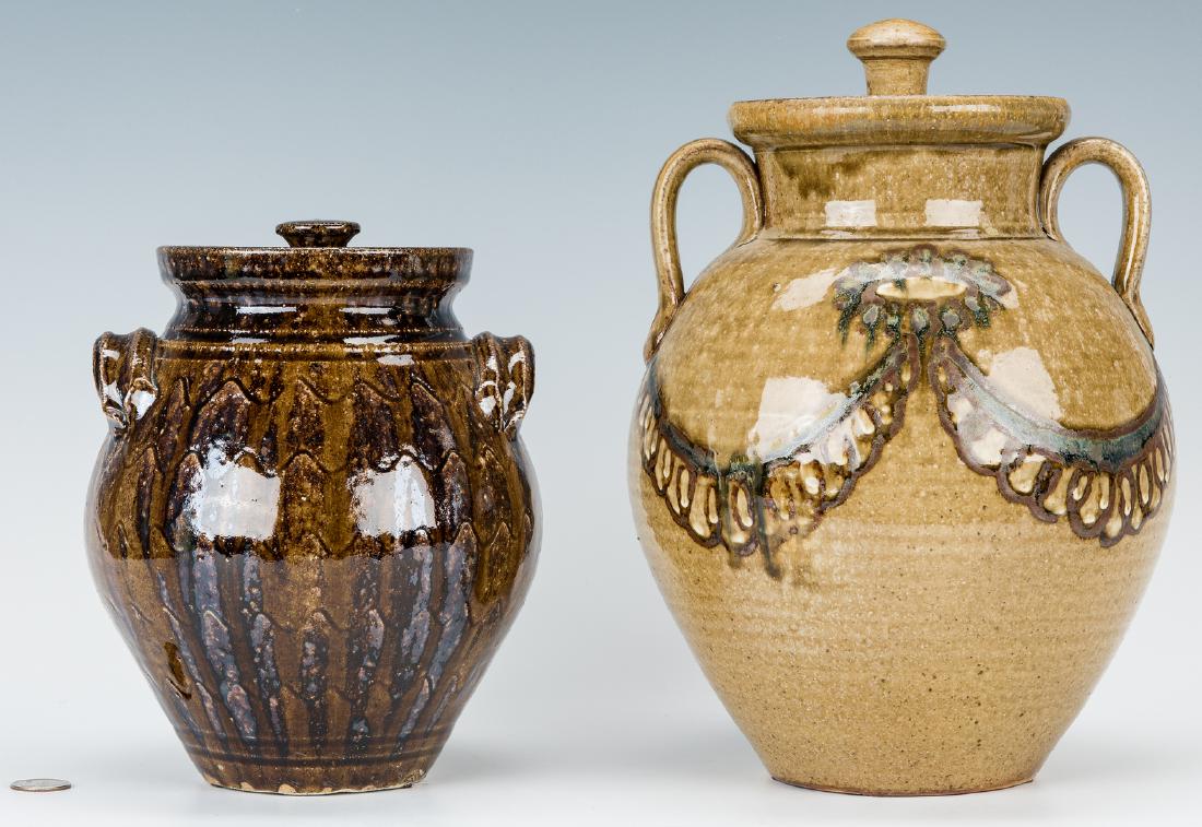 2 NC Folk Pottery Pcs., Ellington & Jones (1 of 17)