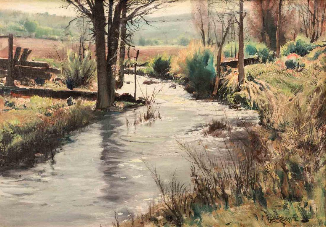 Paul Lauritz, O/C, Landscape with Creek (1 of 15)