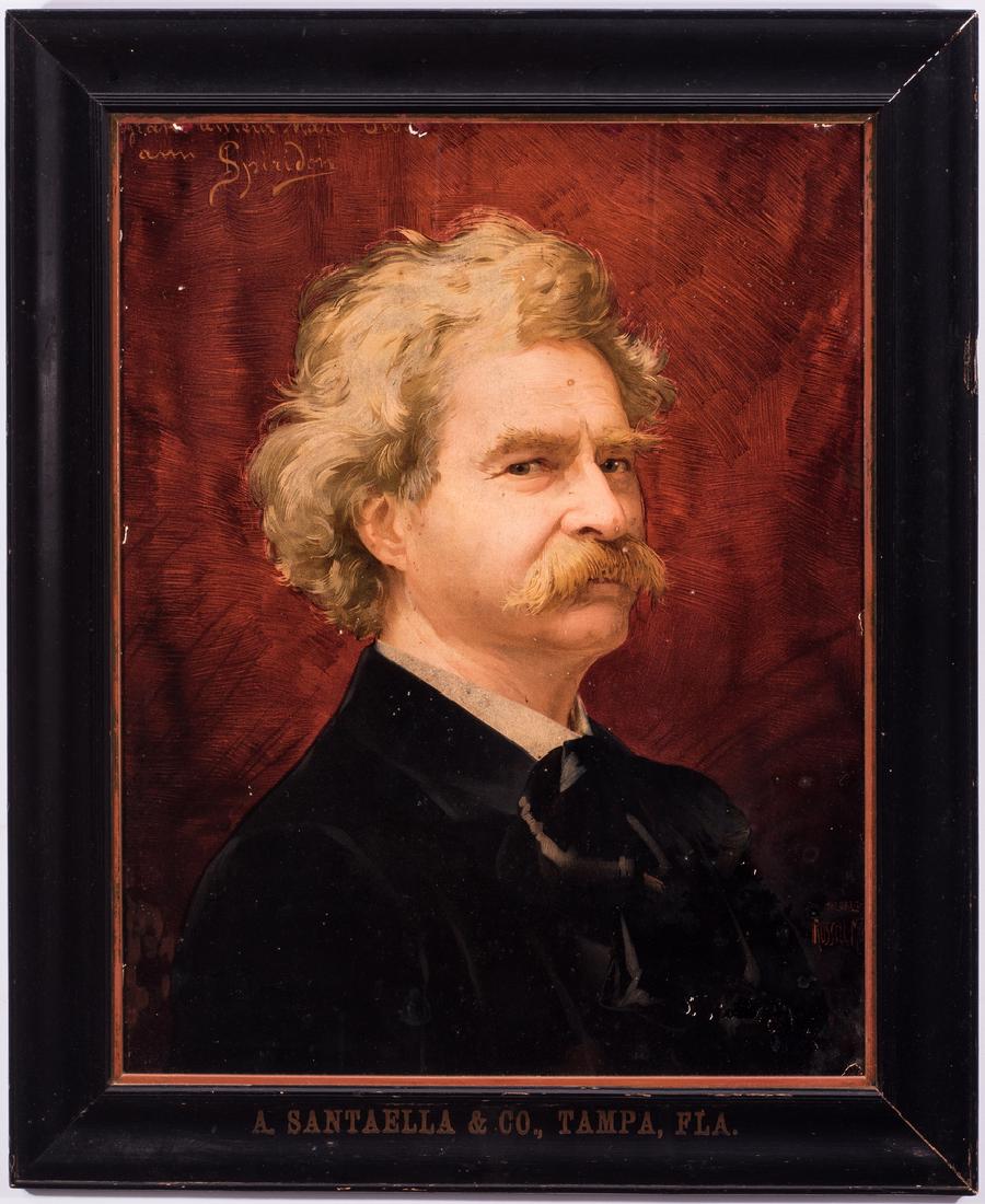 Mark Twain Advertising Chromolithograph, Santaella (1 of 12)