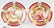 Pr. Royal Vienna Cabinet Plates, Berg and Bauer