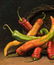 Ann Leggett O/B, Chili Pepper Still Life Painting - 4