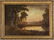American School O/C, Deer at Pond Landscape