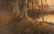 American School O/C, Deer at Pond Landscape - 5