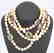 Chanel Necklace, Pearls with Chiclets - 2
