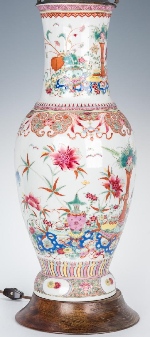 Chinese Famille Rose Lamp, Precious Objects (1 of 14)