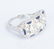 Art Deco Diamond Sapphire 3-stone Ring - 14