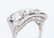 Art Deco Diamond Sapphire 3-stone Ring - 6