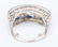 Art Deco Diamond Sapphire 3-stone Ring - 8