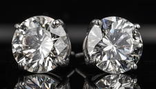 Diamond Stud Earrings, 8.34 ct t.w. GIA