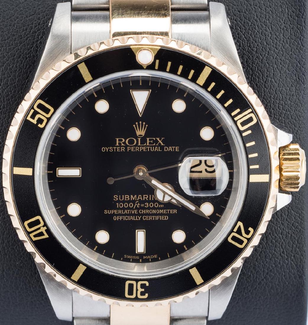 Gents Rolex 18k/Steel Submariner Black face (1 of 18)