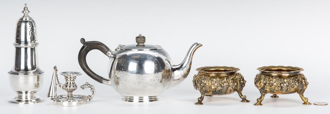 5 pcs. English Sterling inc. Vermeil Salts (1 of 20)