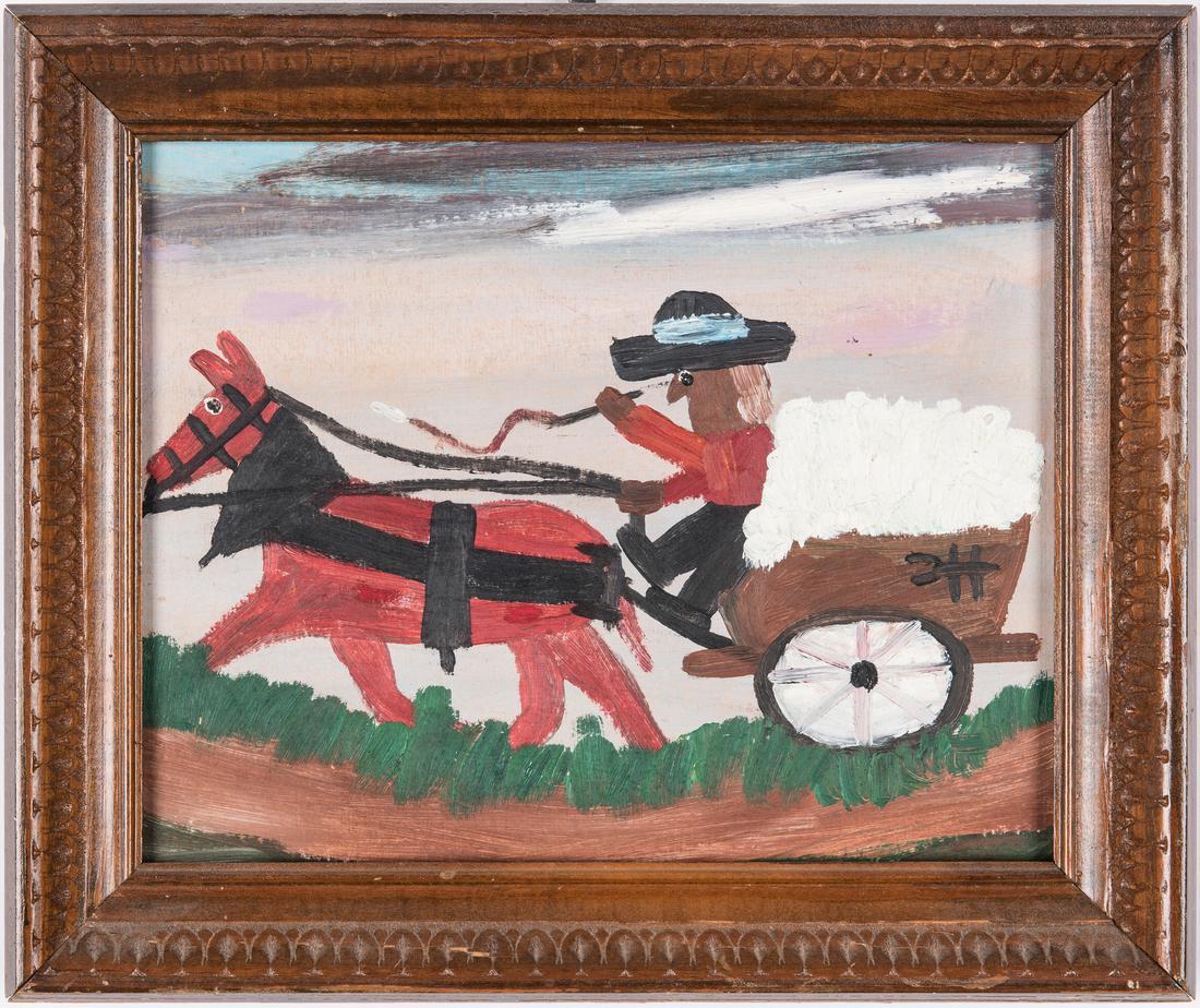 Clementine Hunter O/B, Cotton Wagon (1 of 7)