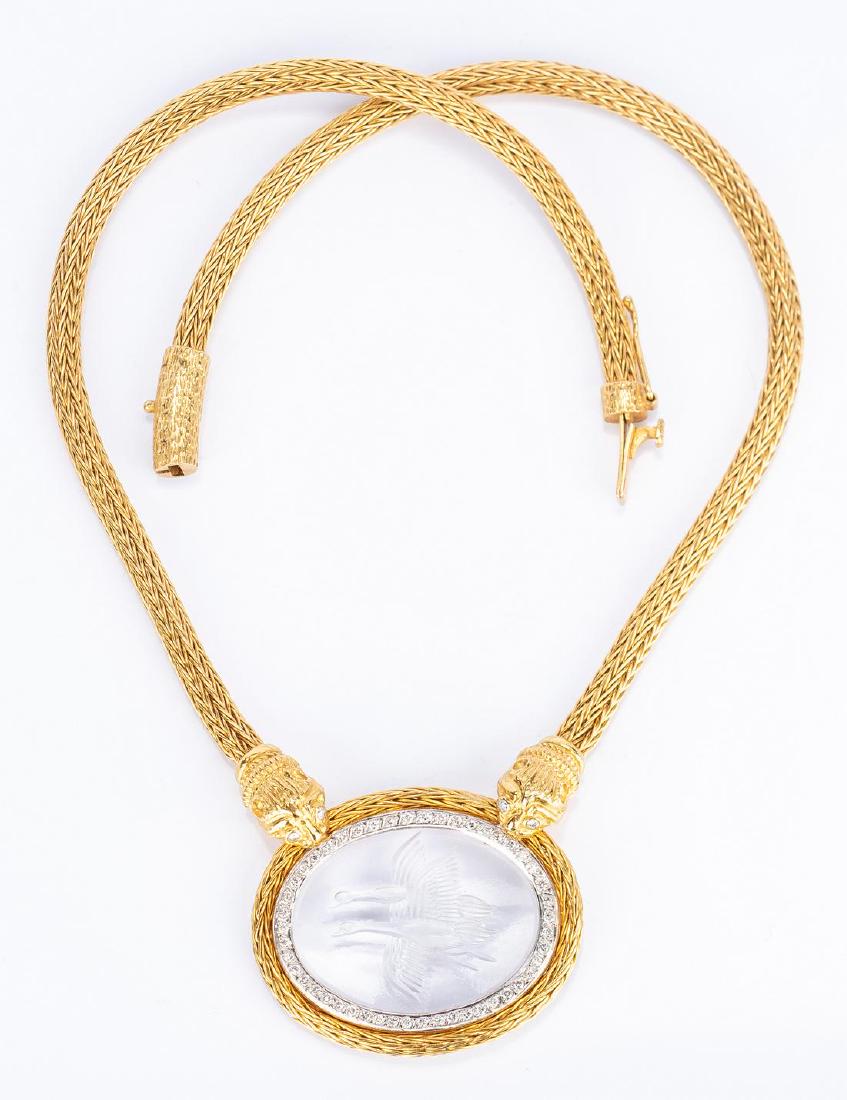 18K Lalaounis Intaglio Pendant Necklace (1 of 11)