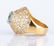 21k Diamond Dinner Ring w/ treated fancy diamond - 5