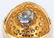 21k Diamond Dinner Ring w/ treated fancy diamond - 7