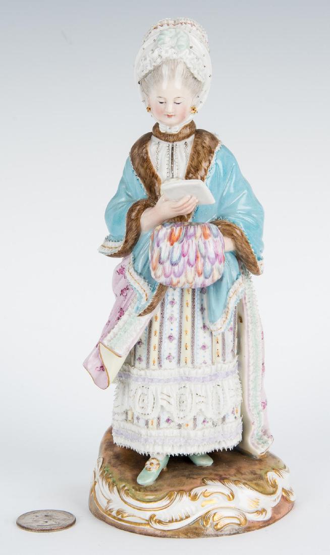 German Meissen Porcelain Figure of a Lady (1 of 11)