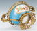 Large Sevres Style Porcelain Bowl w/ Gilt Bronze Mounts - 9