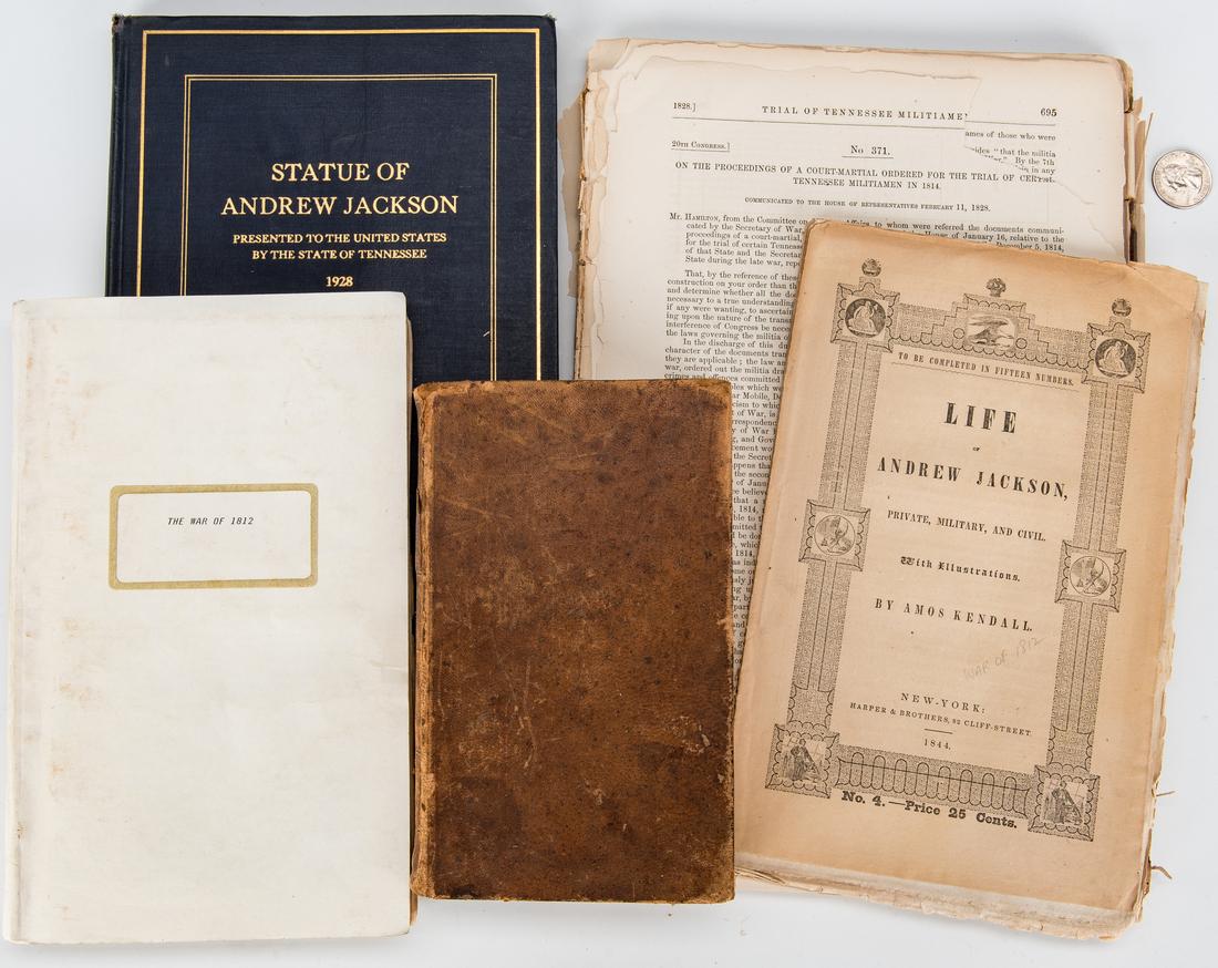 5 Books/Documents Related to Andrew Jackson and War of (1 of 17)