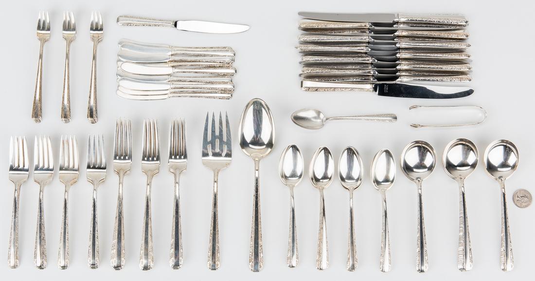 Towle Sterling Silver Flatware Case 87 Pcs