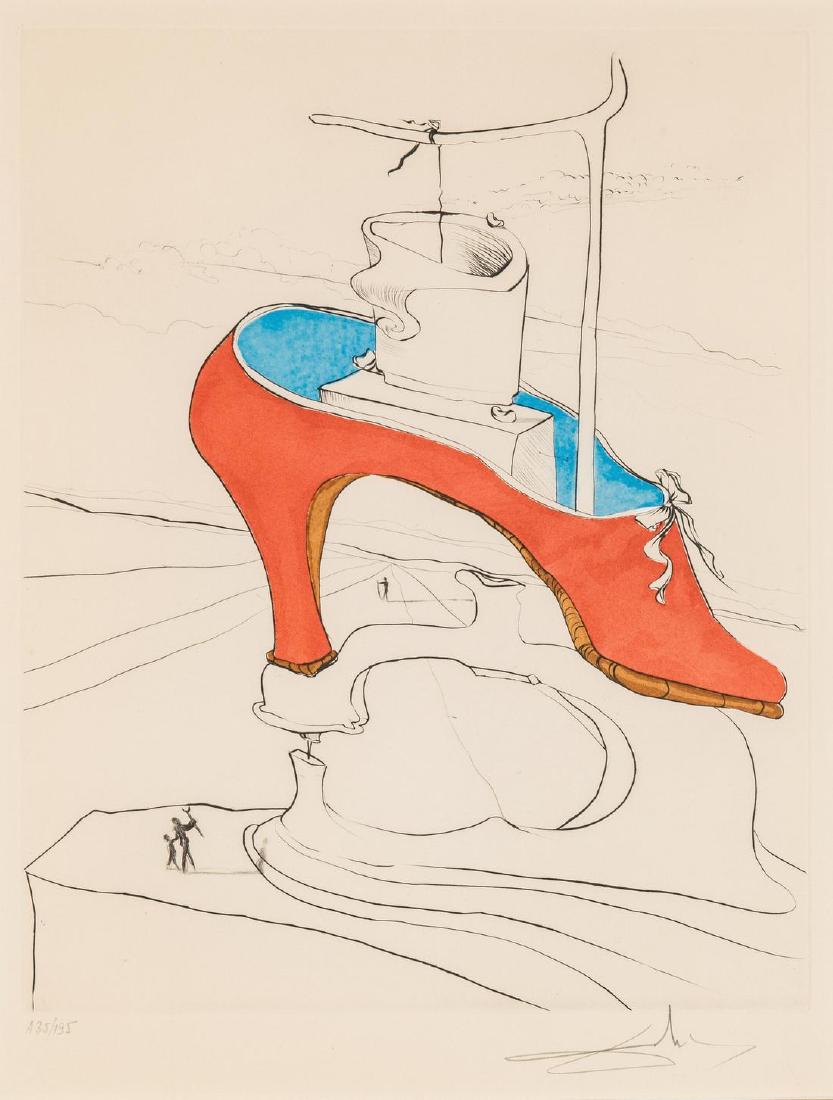 Salvador Dali Etching, The Curse Conquered (1 of 14)