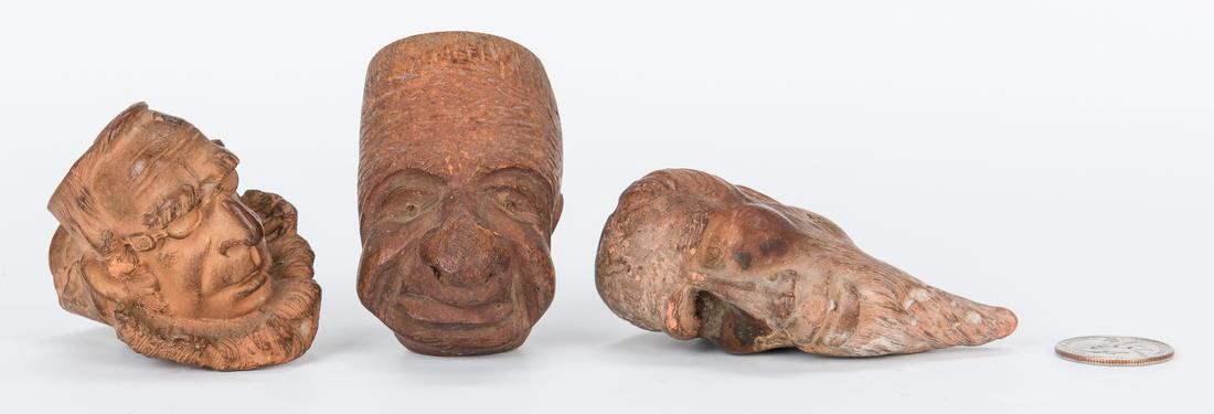 3 Figural Pipe Bowls, incl. Payrau (1 of 20)