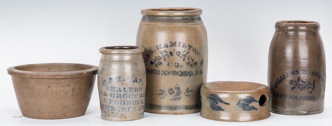 5 PA & MD Decorated Stoneware Pottery Items (1 of 20)