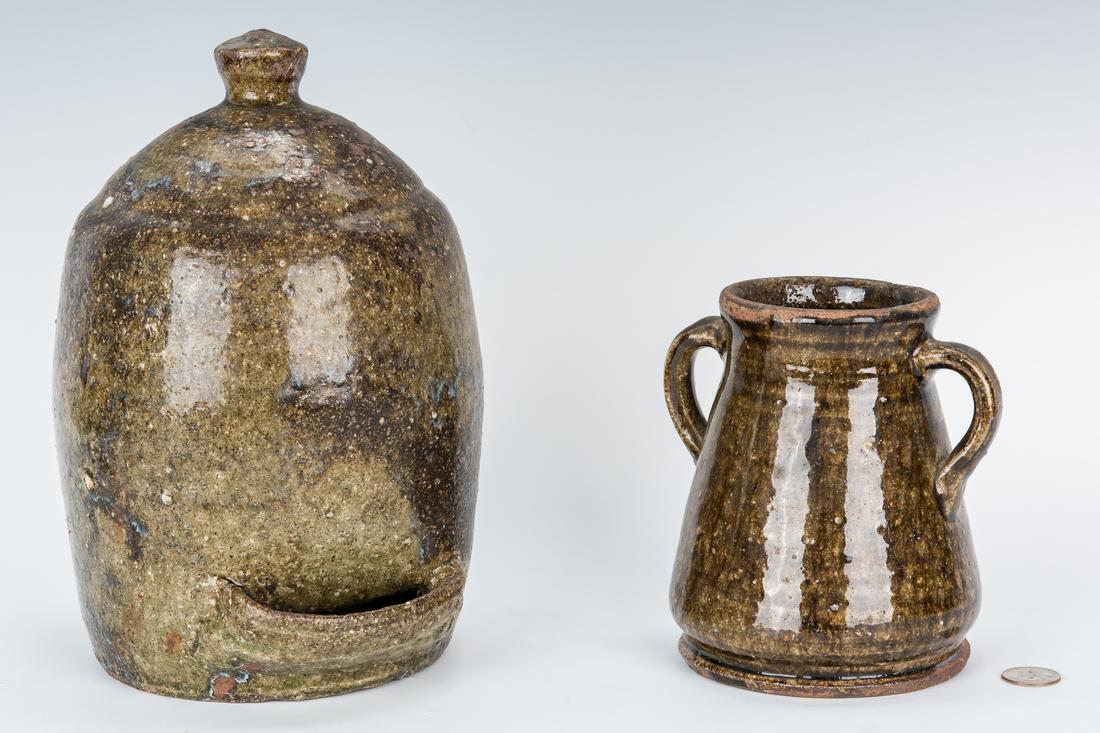 2 NC Catawba Alkaline Stoneware Pottery Items (1 of 19)