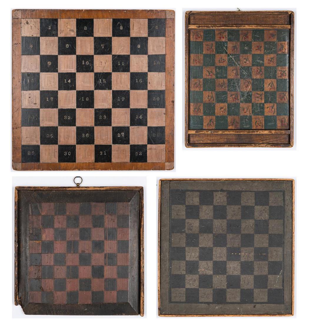 4 Game Boards, Painted Tiles (1 of 14)