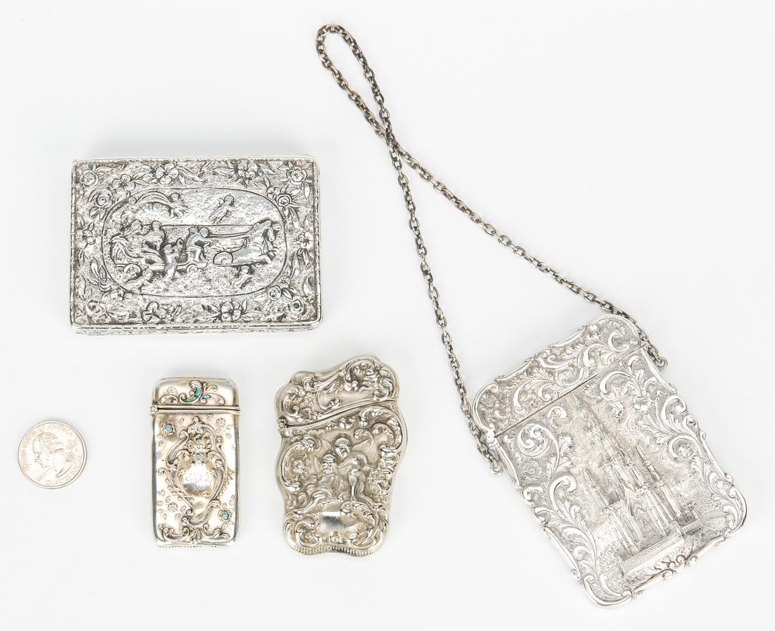 4 Silver Card Cases & Match Safes (1 of 14)