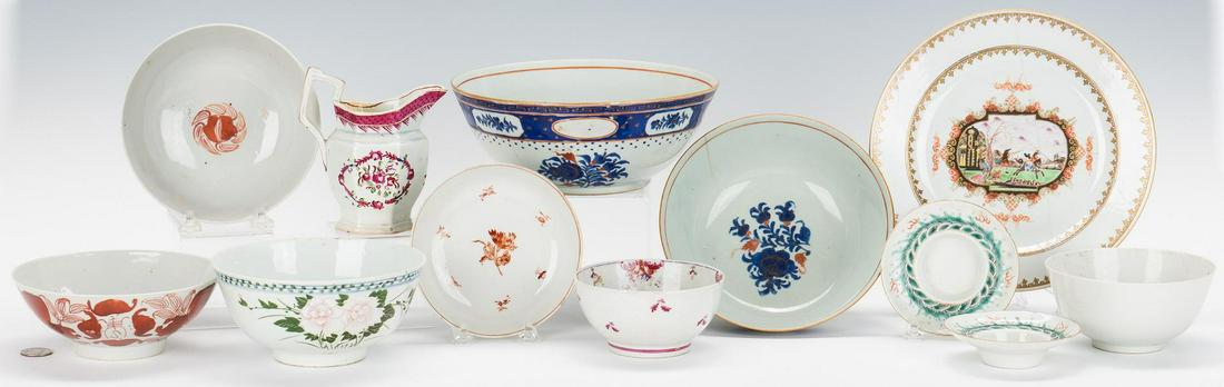 12 pcs Chinese Export porcelain inc. battle scene (1 of 15)