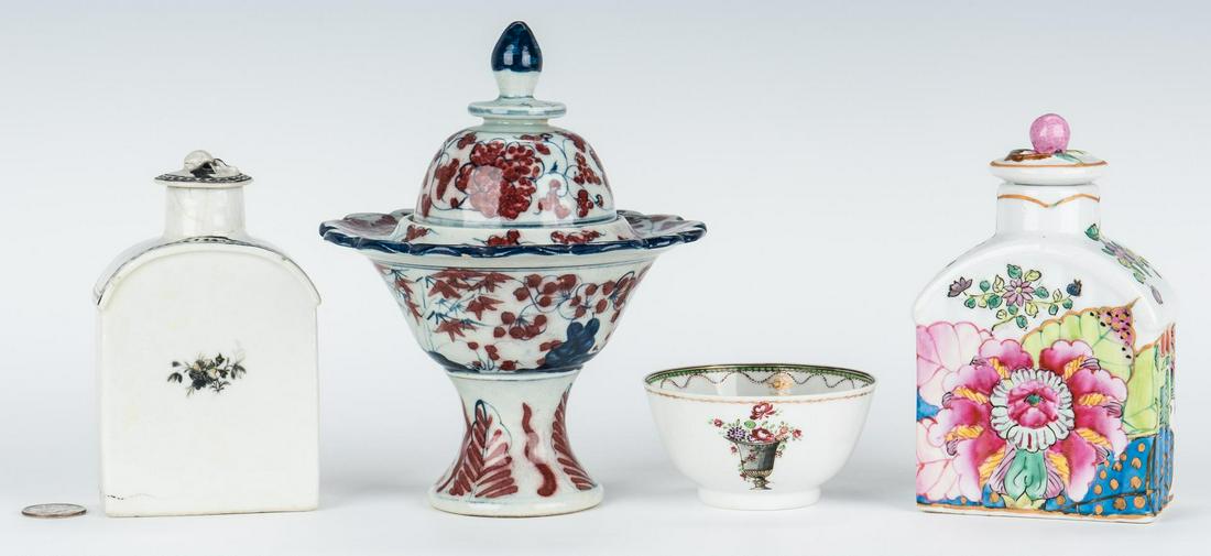 4 Asian Porcelain Items, incl. tea caddies (1 of 20)